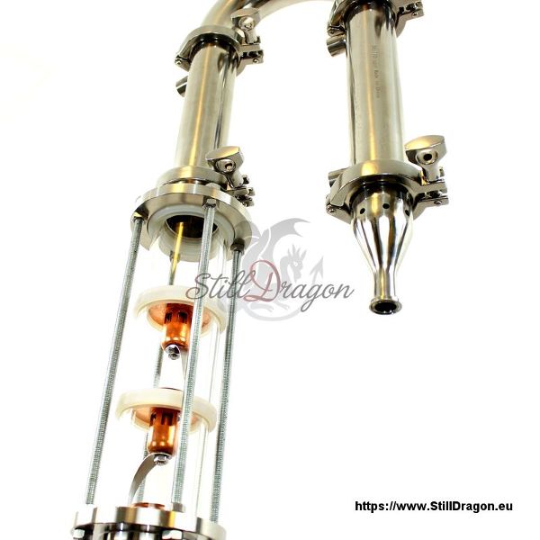 2+2.5 Inch Baby Crystal Dragon™ Column with 3 Bubble Sections