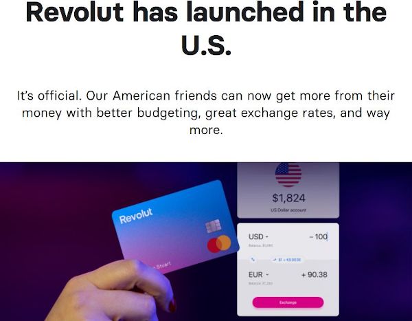 Revolut has launched in the U.S. »